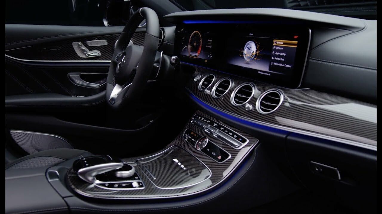 Mercedes-Benz OEM W213 E Class Carbon Fiber Interior Trim Kit 7 Piece Brand New