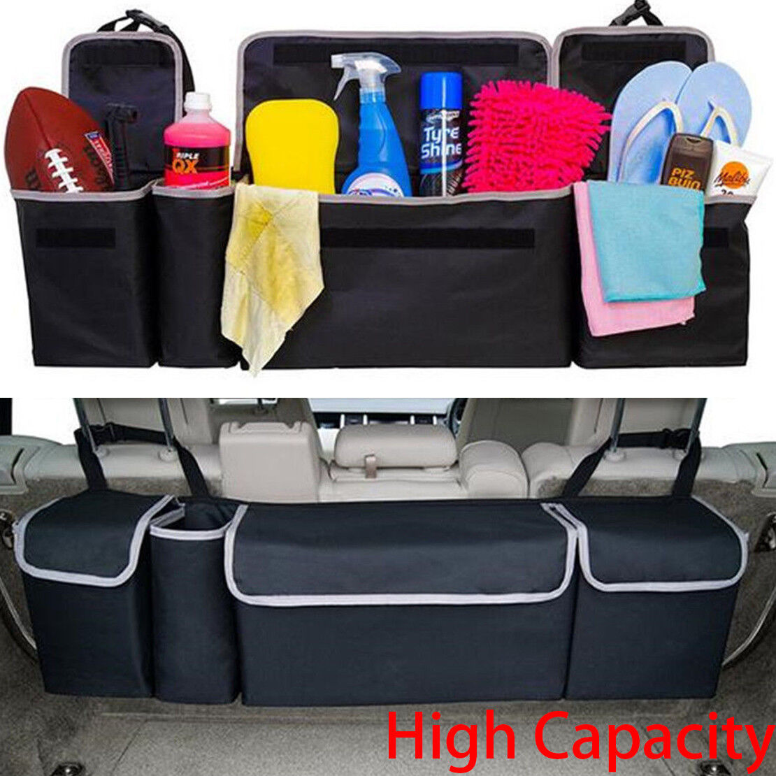 Multi-use High Capacity Oxford Car Seat Back Organizers For Interior Accessories