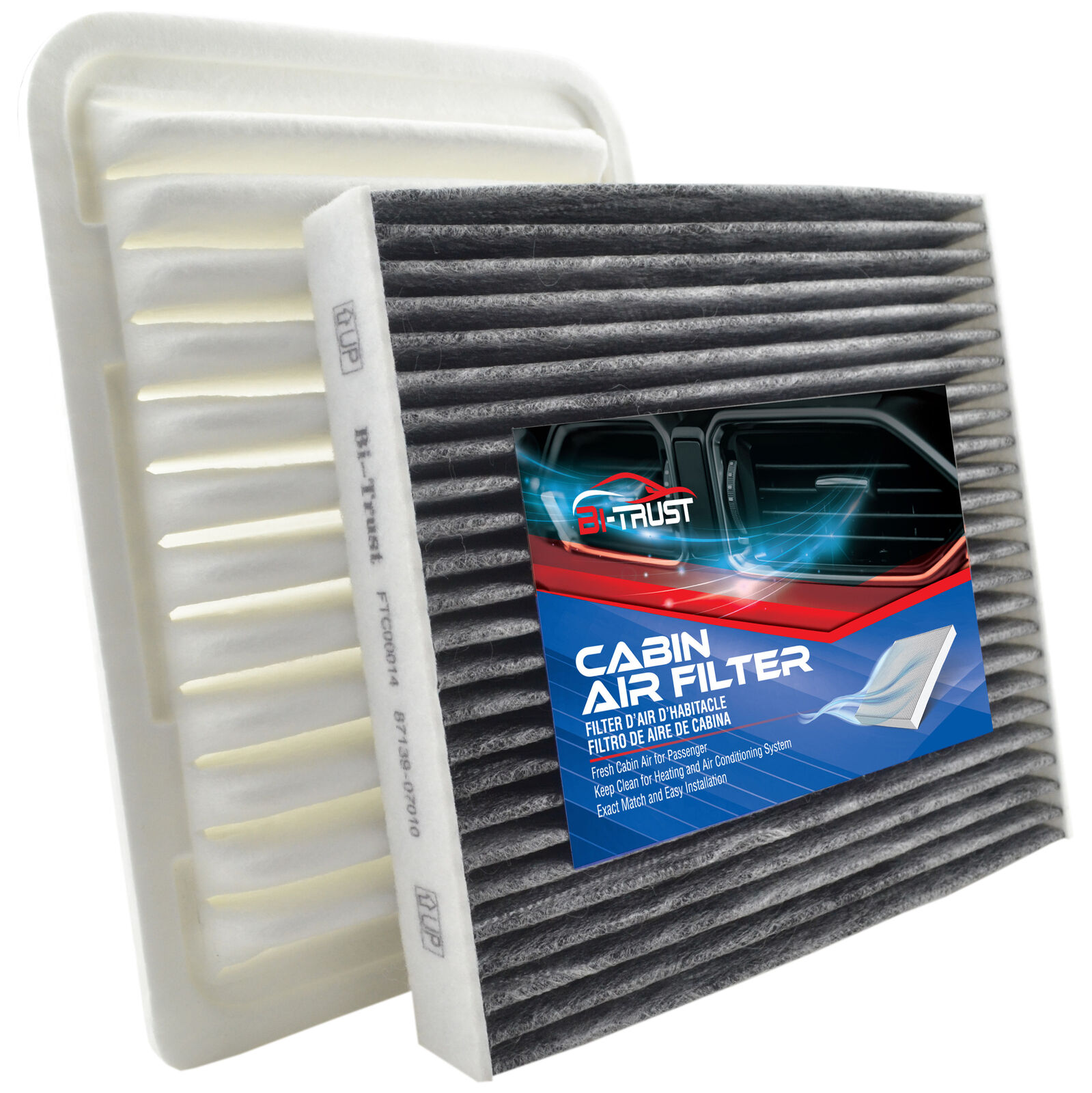 Engine and Cabin Air Filter Kit for Toyota Corolla Matrix Yaris Pontiac Vibe
