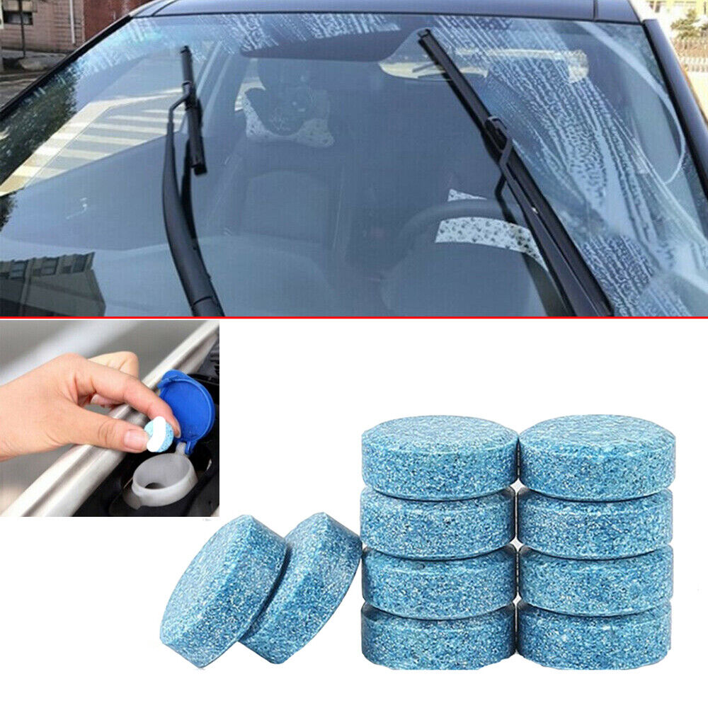 10x Solid Effervescent Tablet Car Windshield Washer Cleaning Cleaner Accessory