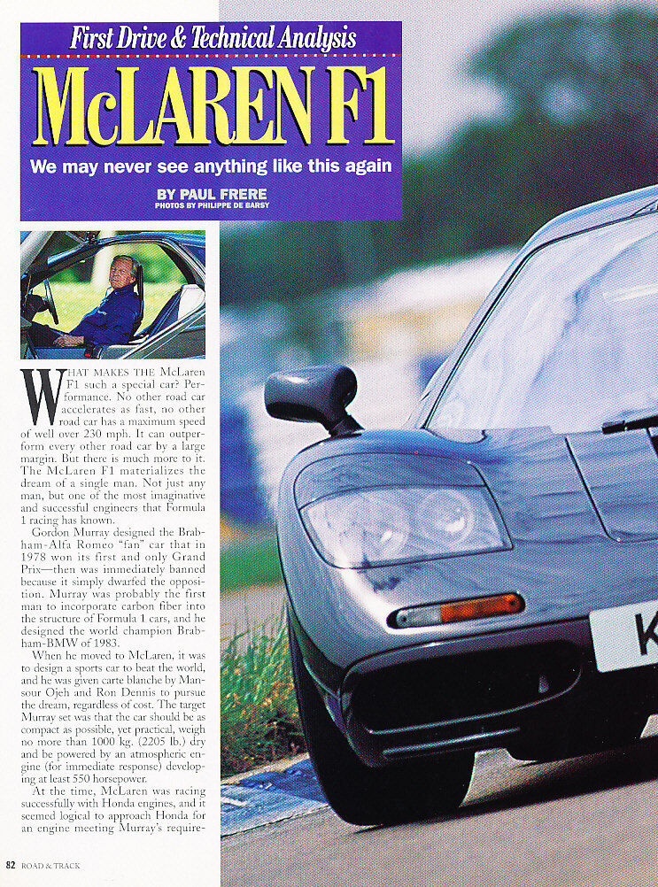 1994 McLaren F1 - Classic Article D135