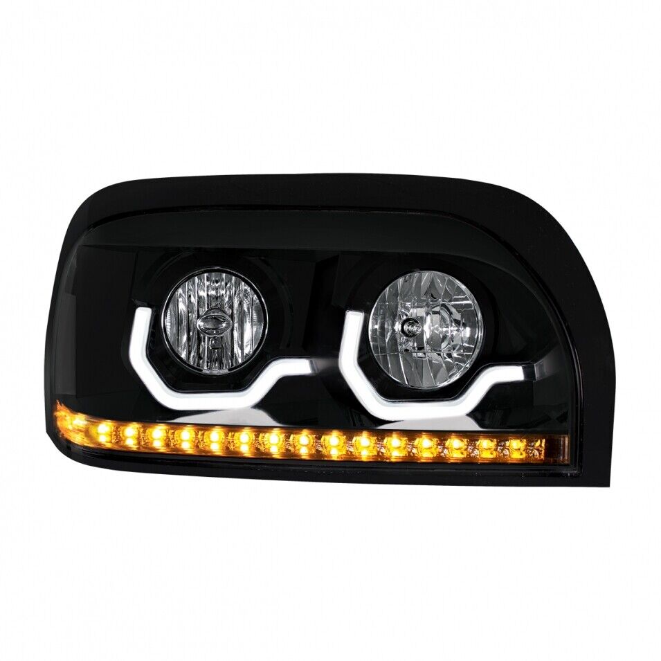 One Blackout Freightliner Century Projection Headlight - Passenger Side