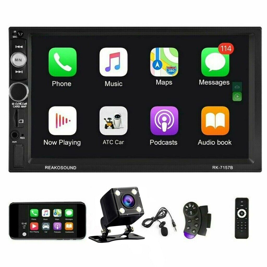 Double 2Din Car Stereo Radio Apple/Android Car Play BT 7\