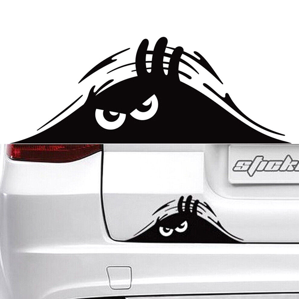 Peeking Monster Funny Cute Vinyl Waterproof Decal For Auto Car Window Sticker 