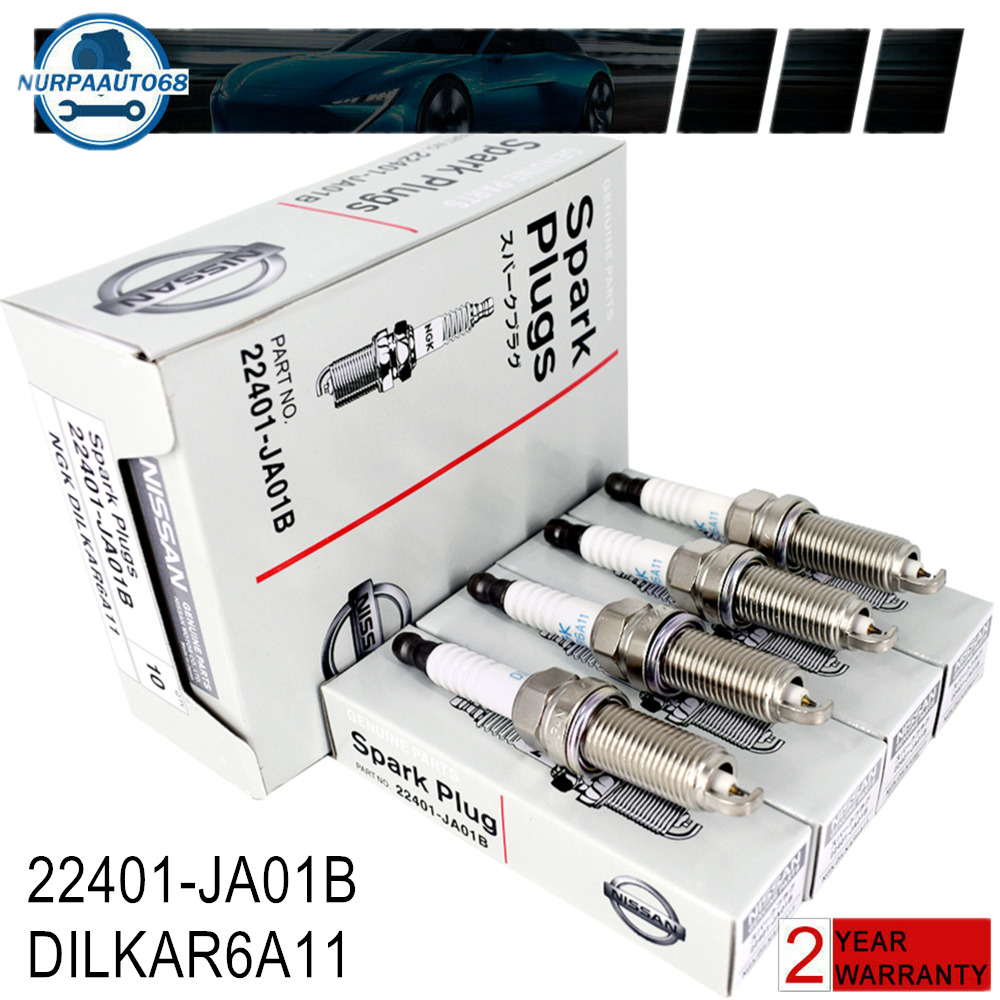 4x NGK Iridium Spark Plugs 22401-JA01B For Nissan Altima Rogue Sentra DILKAR6A11