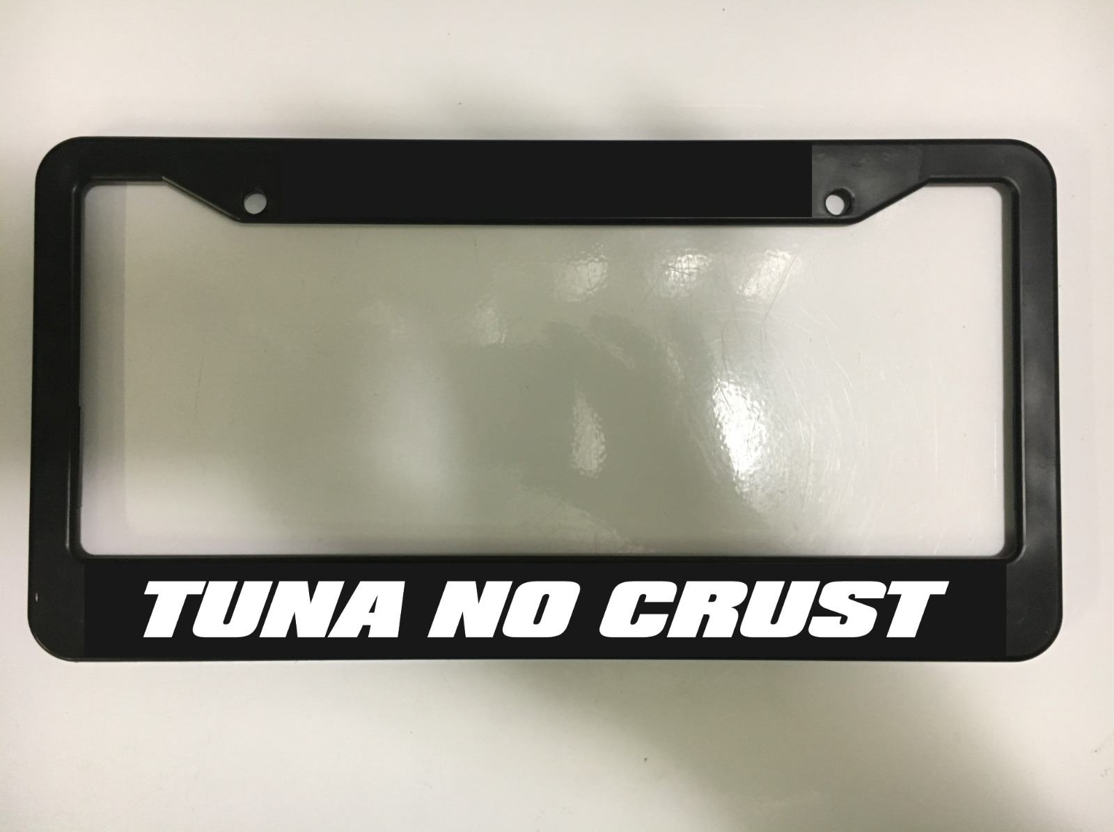 Tuna No Crust Fast And Furious Paul Walker JDM Plastic Car License Plate Frame