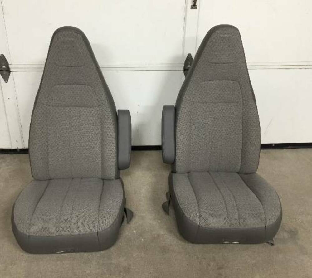 97-22 Chevy Express/GMC Savana Van Pair LH&RH Gray Cloth Power Bucket Seat