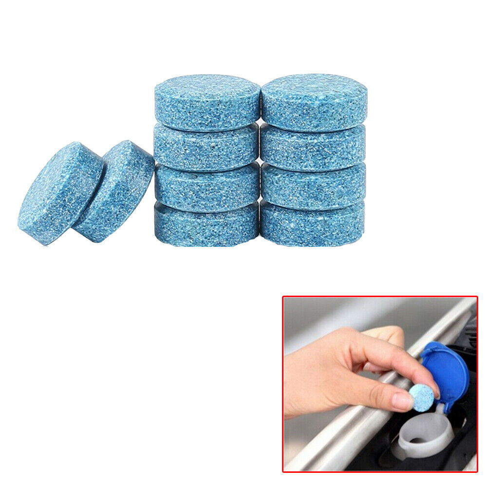 10x Solid Effervescent Tablet Car Windshield Washer Cleaning Cleaner Accessories