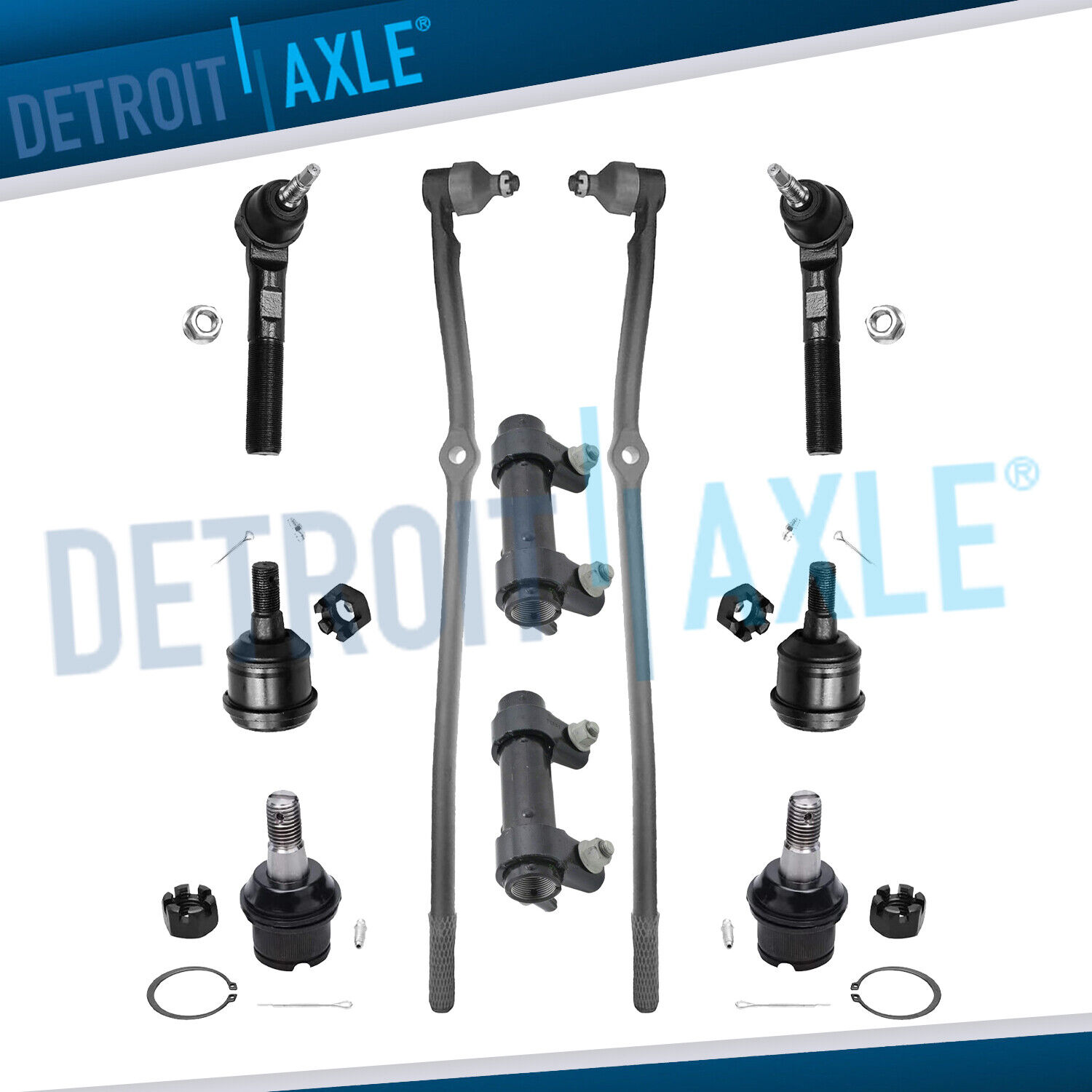 Suspension Kit Front Tie Rods Ball Joints for 2003-2008 Dodge Ram 2500 3500 4x4