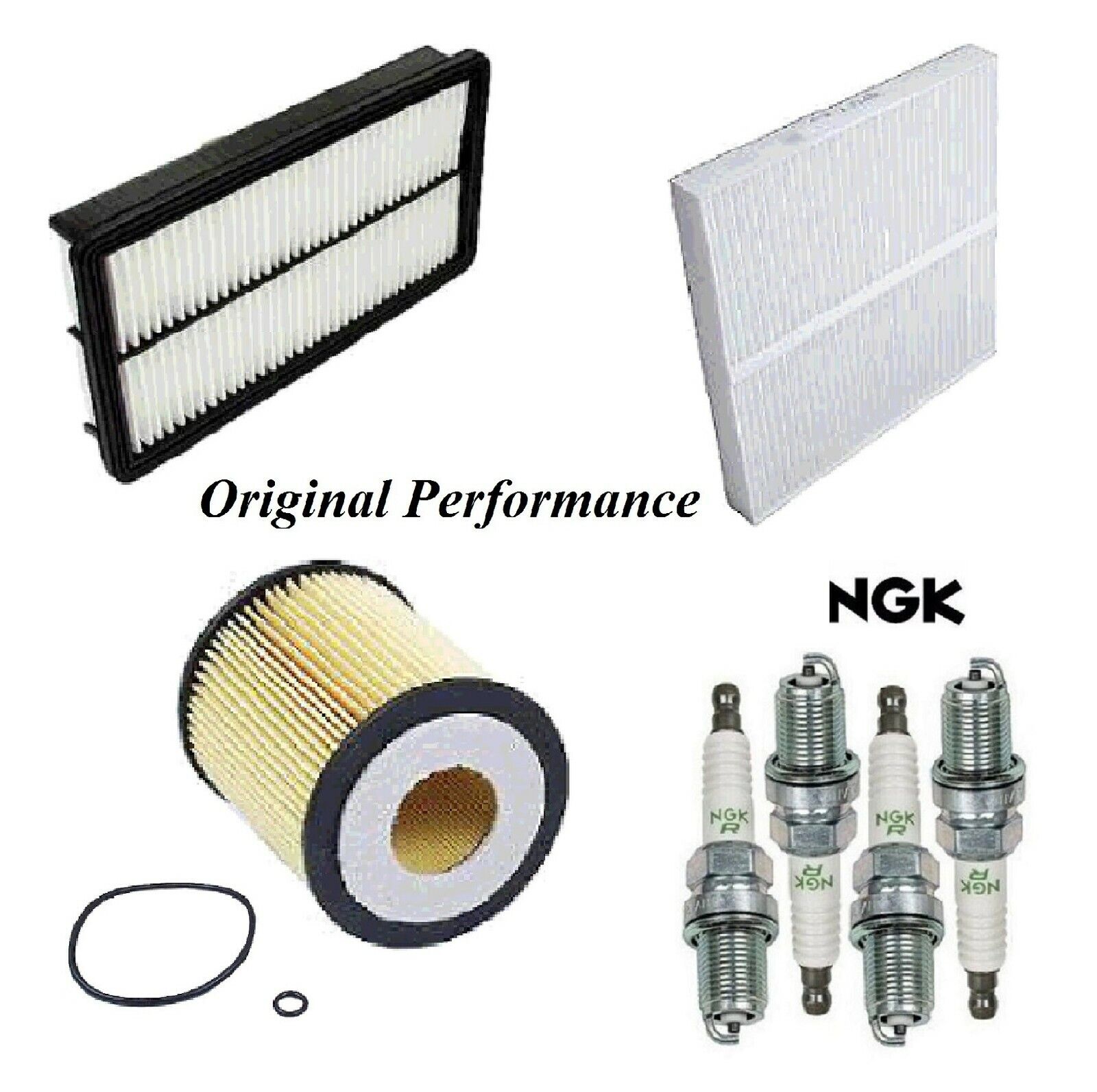 Tune Up Kit Air Cabin Oi Filters Plugs For MAZDA 6 L4 2.3L - Nat. Asp 2006; 2008