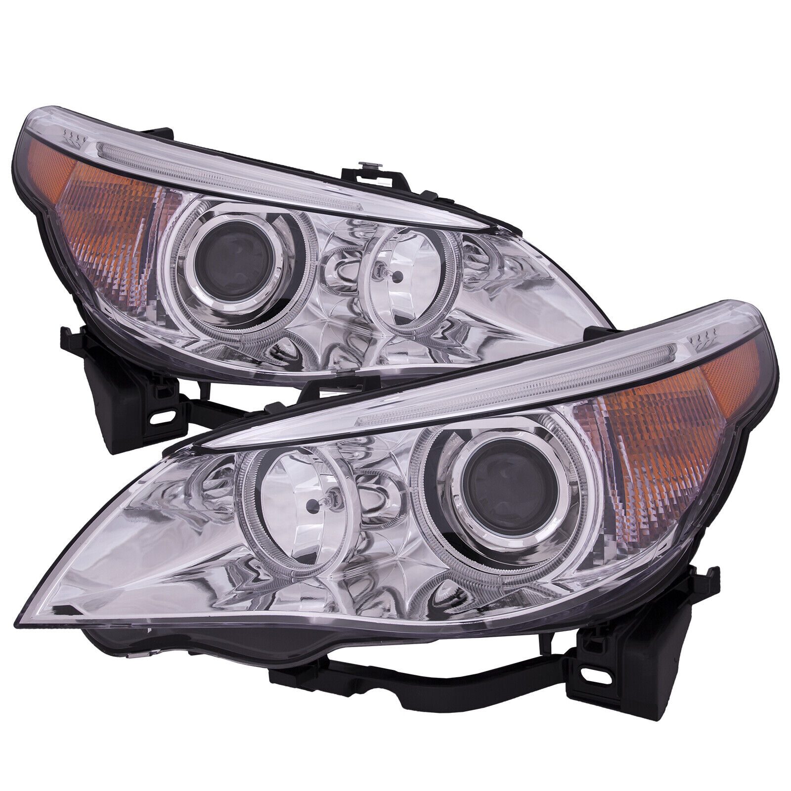 Headlights Fit 04-07 BMW 5 Series Sedan HID Left Driver Right Passenger Assembly