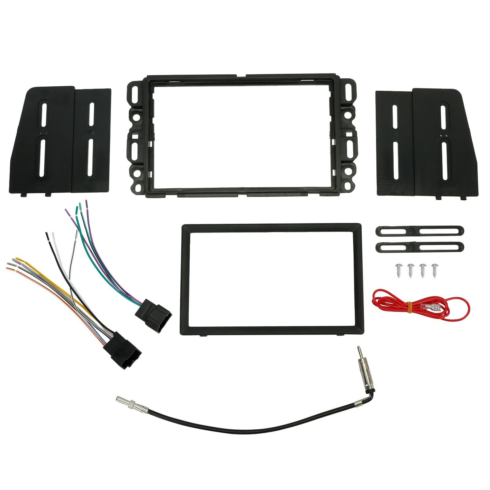 Double Din Dash Kit Stereo Radio Installation Install Kit w Wire Harness Antenna