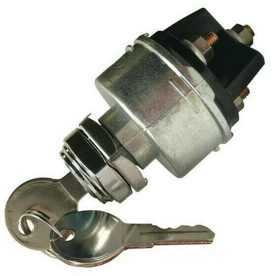 UNIVERSAL IGNITION SWITCH 12-VOLT 2 KEYS 4 POSITION ON OFF START ACC