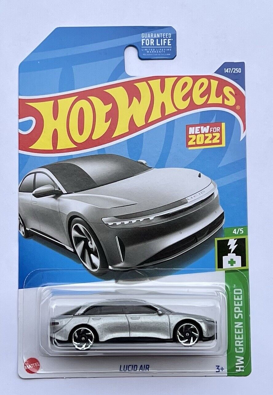 Hot Wheels Lucid Air Pure AWD Dual Motor kWh Supercharger Electric MPGe Oem
