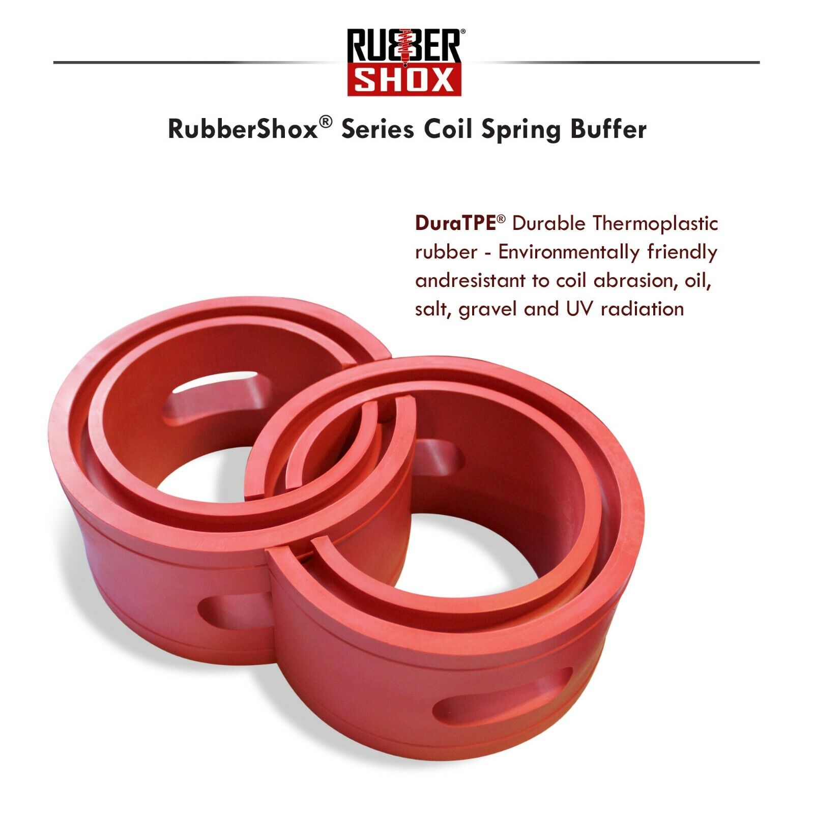 Rubber Shock Absorber Coil Springs Vehicle F/R Buffer Booster Size C RubberShox