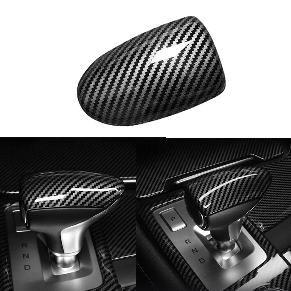 For Genesis G70 2019-2023 Carbon Fiber Pattern Inner Gear Shift Knob Cover Trim