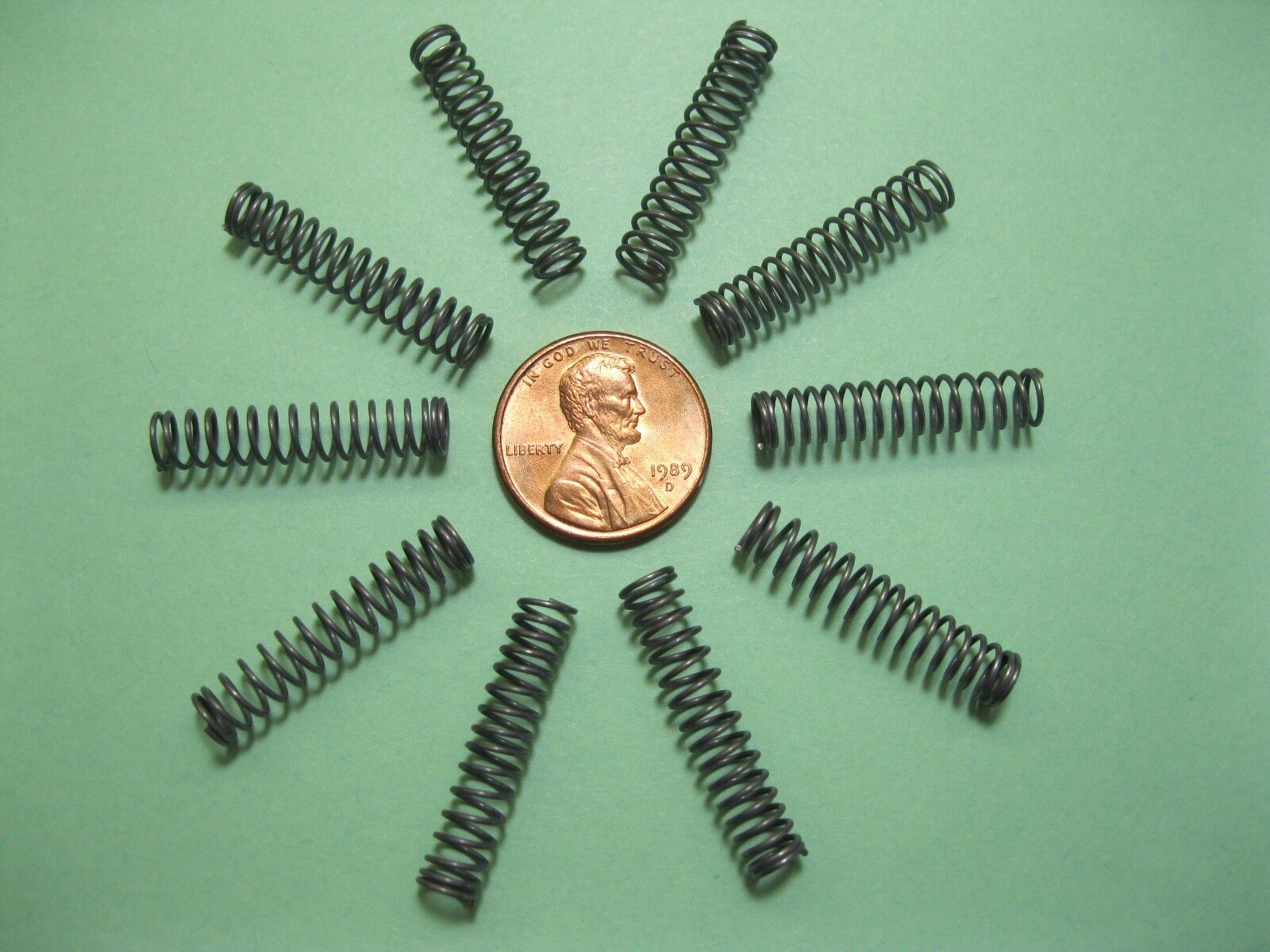 10 Pcs Small Compression Springs  1 in. (25 mm) Long x 3/16 in. (5 mm) OD