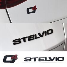 Black Q4 STELVIO Letter Emblem Car Stickers For Alfa Romeo Stelvio Accessories picture