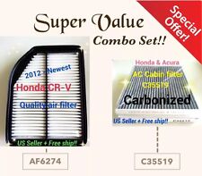 Combo Set for HONDA CRV 2012-14 CR-V Premium Engine&Carbonized Cabin Air Filter  picture