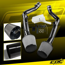 For 08-13 G37 2dr/4dr 3.7L V6 Black Cold Air Intake + Stainless Steel Air Filter picture