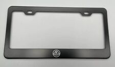 Laser Engraved Lotus Black  License Plate Frame Stainless Steel fit  picture