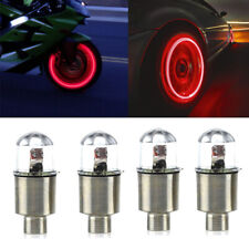 4x Car Auto Wheel Tire Tyre Air Valve Stem Red LED Light Caps Cover Accessories picture