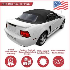 1994-04 Ford Mustang Convertible Soft Top w/ DOT Approved Window, Black picture