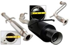 Fit 1994-1997 Honda Accord l4 Black Catback Exhaust Muffler System Carbon Tip picture
