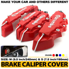 4Pcs Red 3D Brake Caliper Covers Style Disc Universal Car Front & Rear Kits CY01 picture