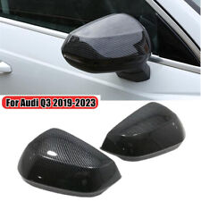 For Audi Q3 2019 2020-2023 Carbon Fiber Door Side Wing Mirror Cover Cap Trim picture