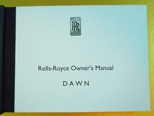 2017 Rolls Royce Dawn Owners Manual Handbook picture