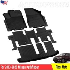 For 13-20 Nissan Pathfinder 14-20 Infiniti QX60 Floor Mats Cargo Liners 3 Row picture