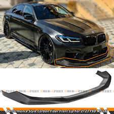 Performance Style Carbon Fiber Front Bumper Lip Kit For 2021-2023 BMW F90 M5 LCI picture