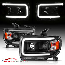 LED 15 16 17 18 19 20 21 22 For GMC Canyon DRL Black Projector Headlights picture