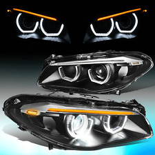 FOR 2011-2013 BMW F10 LED DRL/ SEQUENTIAL SIGNAL HID PROJECTOR HEADLIGHT LAMPS picture