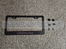 Nurburgring Outline CF Printed Pattern Black Aluminum License Plate Frame picture