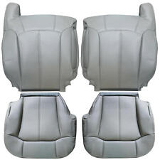 For 1999-2002 Chevy Silverado Tahoe Suburban Leather Seat Covers Pewter Gray picture