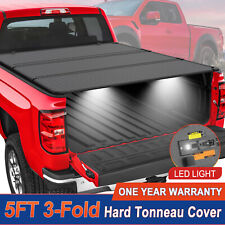 5FT 3-Fold Hard Tonneau Cover For 2015-2023 Chevy Colorado GMC Canyon Truck Bed picture