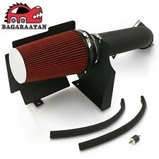 Black Cold Air Intake System Heat Shield + Filter for GMC Silverado 99-06 Chevy picture