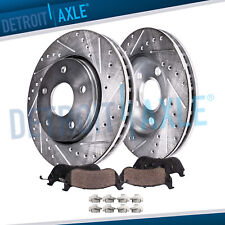Front Drilled Rotors + Ceramic Brake Pads for 2006 2007 2008 - 2018 Toyota RAV4 picture