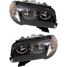 Headlight Set For 2004 2005 2006 BMW X3 Left and Right With Bulb 2Pc picture