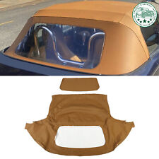 Fit Mazda Miata 1990-2005 Convertible Soft Top With Plastic Window Tan Cabrio picture