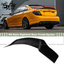 FIT 08-2014 MERCEDES BENZ W204 GLOSS BLACK RS STYLE HIGH KICK TRUNK SPOILER WING picture
