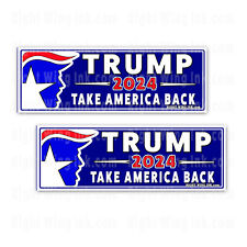 Trump 2024 Stickers Take America Back Bumper Sticker Decal 2 pack 9