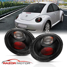 1998-2005 Volkswagen VW Beetle Black Euro Rear Brake Tail Lights Pair Left+Right picture