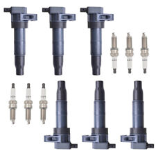 6X Ignition Coils + 6X Iridium Spark Plugs for 10-16 Hyundai Santa Fe Genesis V6 picture