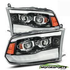 Fit 2009-2018 Dodge Ram1500/2500/3500 Polished Black Projector Headlights picture