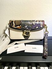 NWT Coach TABBY Crossbody Clutch Wristlet Snakeskin Detail 76198 wallet on chain picture