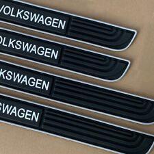 For Volkswagen 4PCS Gray Rubber Car Door Scuff Sill Cover Panel Step Protectors picture
