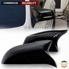 For 2014-2018 BMW F10 F11 535i 528i 5 Series Side Mirror Cover Cap Glossy Black picture